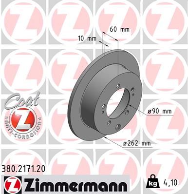 ZIMMERMANN Тормозной диск 380.2171.20