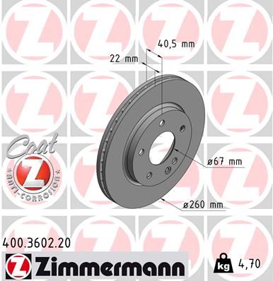 ZIMMERMANN Piduriketas 400.3602.20