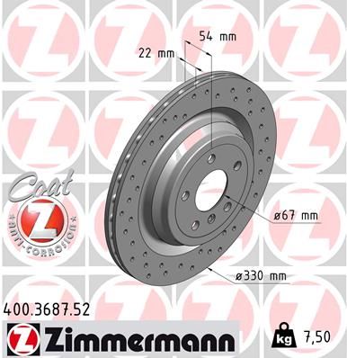 ZIMMERMANN Piduriketas 400.3687.52