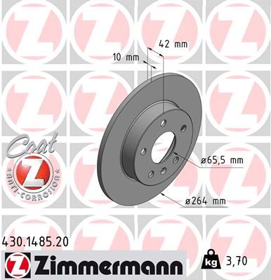 ZIMMERMANN Тормозной диск 430.1485.20
