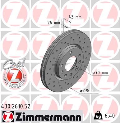 ZIMMERMANN Piduriketas 430.2610.52