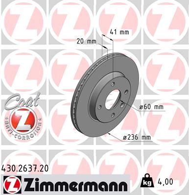 ZIMMERMANN Piduriketas 430.2637.20