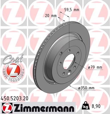 ZIMMERMANN Тормозной диск 450.5203.20
