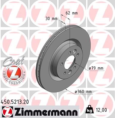 ZIMMERMANN Тормозной диск 450.5213.20
