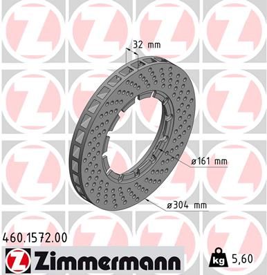 ZIMMERMANN Тормозной диск 460.1572.00