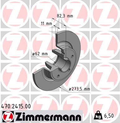 ZIMMERMANN Тормозной диск 470.2415.00
