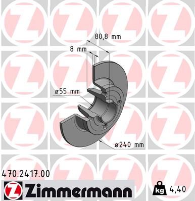 ZIMMERMANN Тормозной диск 470.2417.00