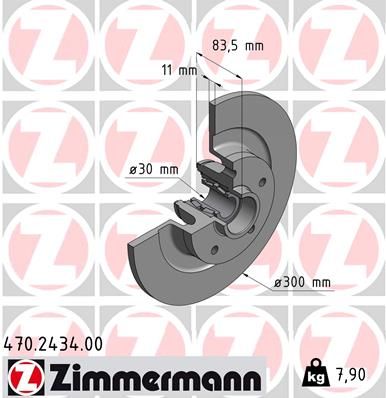 ZIMMERMANN Тормозной диск 470.2434.00