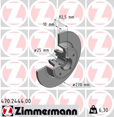 ZIMMERMANN Тормозной диск 470.2444.00