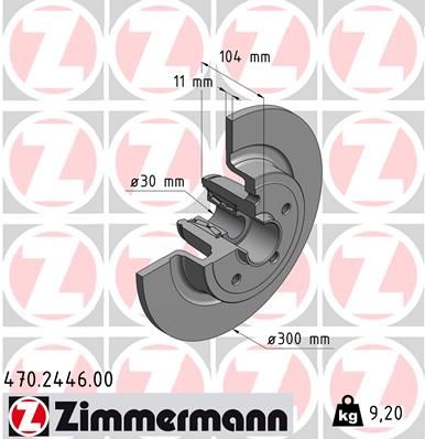 ZIMMERMANN Тормозной диск 470.2446.00