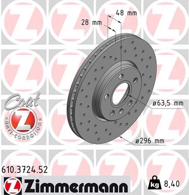 ZIMMERMANN Piduriketas 610.3724.52