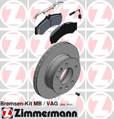 ZIMMERMANN Комплект тормозов, дисковый тормозной механизм 640.4311.00